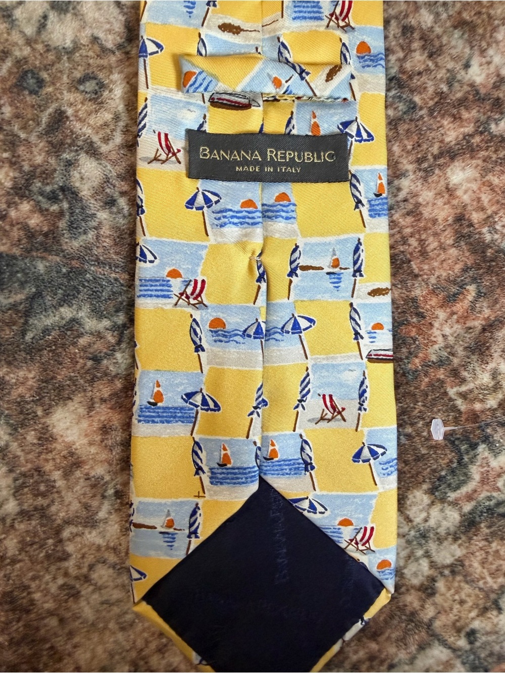 Vintage 90s Banana Republic Tie Made in Italy